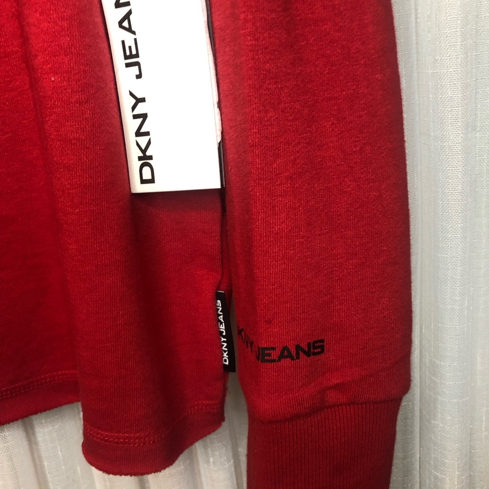 DKNY Sweatshirt Silver/Black Words Large NWOT - Tags have been removed - unworn! - Picture 6 of 8